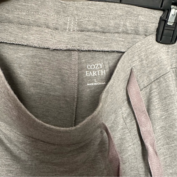 Cozy Earth Bamboo Stretch Knit Pajama Short Heather Grey - Picture 4 of 7